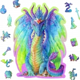 Lesene sestavljanke Veličastni zmaj 150 kosov