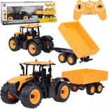 JCB traktor z daljinsko upravljano kiper prikolico Double E 1:16 RC0670