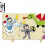 Magnetne lesene sestavljanke vitezi DETOA