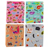 Darilna vrečka z barvnimi nalepkami 32 × 26 × 12 cm