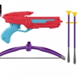 Barvni plastični samostrel s puščicami s priseski