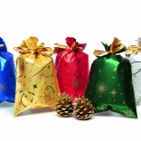 Celofanasta vrečka Zvezde 25x40 cm