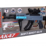 Mitraljez s penastimi naboji ter svetlobnimi, zvočnimi in vibracijskimi učinki 62 cm