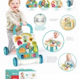 hodulja potisna hišica s pianinom 4v1 modra