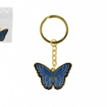 Kovinski obesek za ključe Metulj