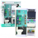 Otroška kopalnica – prha, umivalnik in stranišče z lučkami in zvoki