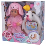 Dojenček s plavalnim obročem 27 cm