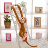 Plišasta opička z zvokom, temno rjava 80 cm