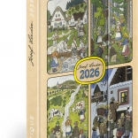 Tedenski magnetni dnevnik Josef Lada 2026, 11 x 16 cm