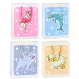 Darilna torba živali 3D pastelna