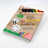 Kreativni komplet z voščenimi barvicami iz čebeljega voska