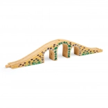 Bigjigs Rail lesen tritočni most za leseno železnico