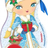 Oblekamo punčke Božič – pobarvanke in nalepke