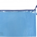 Mrežasta ovojnica z zadrgo A5 modra