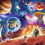 Družabne sestavljanke Vesoljska popotovanja, 350 kosov – COBBLE HILL