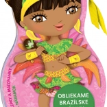 Oblečemo brazilske punčke Isabela – pobarvanke in nalepke