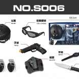 Policijski komplet za otroke – črna