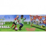 Otroški nogometni gol s tarčnimi odprtinami in žogo