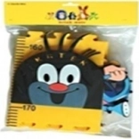 Otroški merilni trak Krtek – rumen, penast, 5 delov