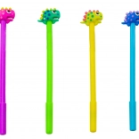 Dinozavrsko kroglično pero z zamaškom, črna tinta, mešanica vijolična zelena 0,5 mm