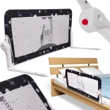 črna zaščitna ograja za posteljo 120 cm