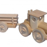 Leseni traktor s prikolico za hlode CEEDA CAVITY – naravni