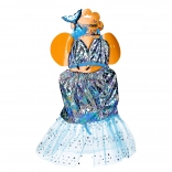 Karnevalni komplet morska deklica - obleka in naglavni trak