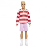Barbie Ken model – rdeče‑bele črte