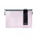 Ovitka z zadrgo A4 Pastelini roza