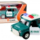 Klasični policijski avtomobil 1:38 s pogonom, lučmi in zvoki zelen