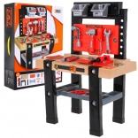 Otroška delovna klop, 64 delov z orodjem in dodatki