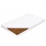 Otroška vzmetnica New Baby Standard 140×70×7 cm kokos–pena bela