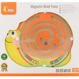 Leseni magnetni polžji labirint