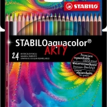 Set akvarelnih barvic Stabilo Aquacolor Arty 24 kos