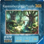 Ravensburger Exit Kids puzzle: čarobni gozd, 368 koščkov