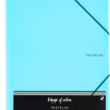 Mapa z elastiko A4 PASTELINI modra