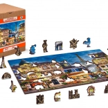 Lesena sestavljanka Zajtrk v Parizu 2v1