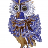 Woodcraft lesene 3D sestavljanke - Barvna sova