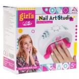 Otroški komplet za lakiranje nohtov s sušilcem in dodatki