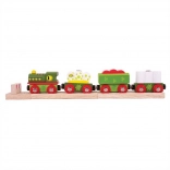 Dinozavrski vlak z tirnicami Bigjigs Rail