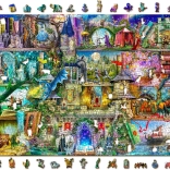 WOODEN CITY Lesene sestavljanke Nekoč je bila pravljica 2v1, 2000 kosov EKO