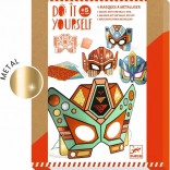Kreativni set DJECO maske super robotov za dodelavo