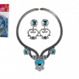 Otroški bleščeči komplet nakita – ogrlica in uhani