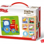 Far Far Land Sestavljanka ZigZag Prometni motiv s 6 slikami