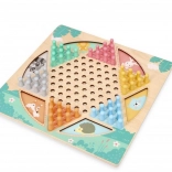 Lesena dvostranska namizna igra – HALAMA in Kače in lestve