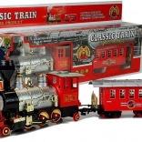 Klasični baterijski vlakec s dimom, zvoki in svetlobnimi učinki