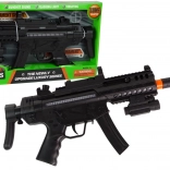 Velký težki mitraljez z baterijami Svetloba Zvok Vibracije