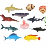 Komplet morskih živali z dodatki, 13 kosov (10–13 cm)