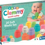 Mehke kocke Clemmy set 20 kosov