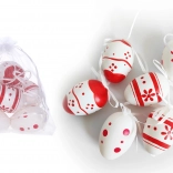 Dekorativna plastična pobarvana jajčka 6 cm